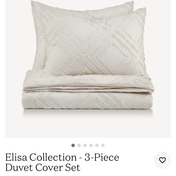 Bouclair Bedding Bouclair Elisa Collection 3 Piece Duvet Cover Set